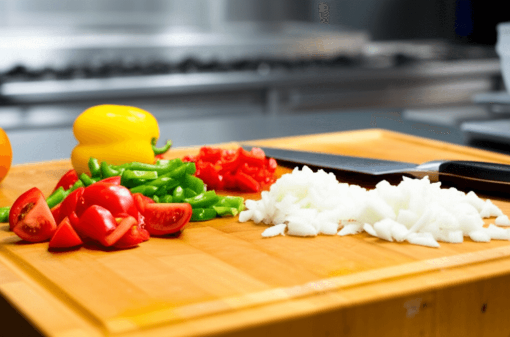 CleanCut cutting board in commercial kitchen